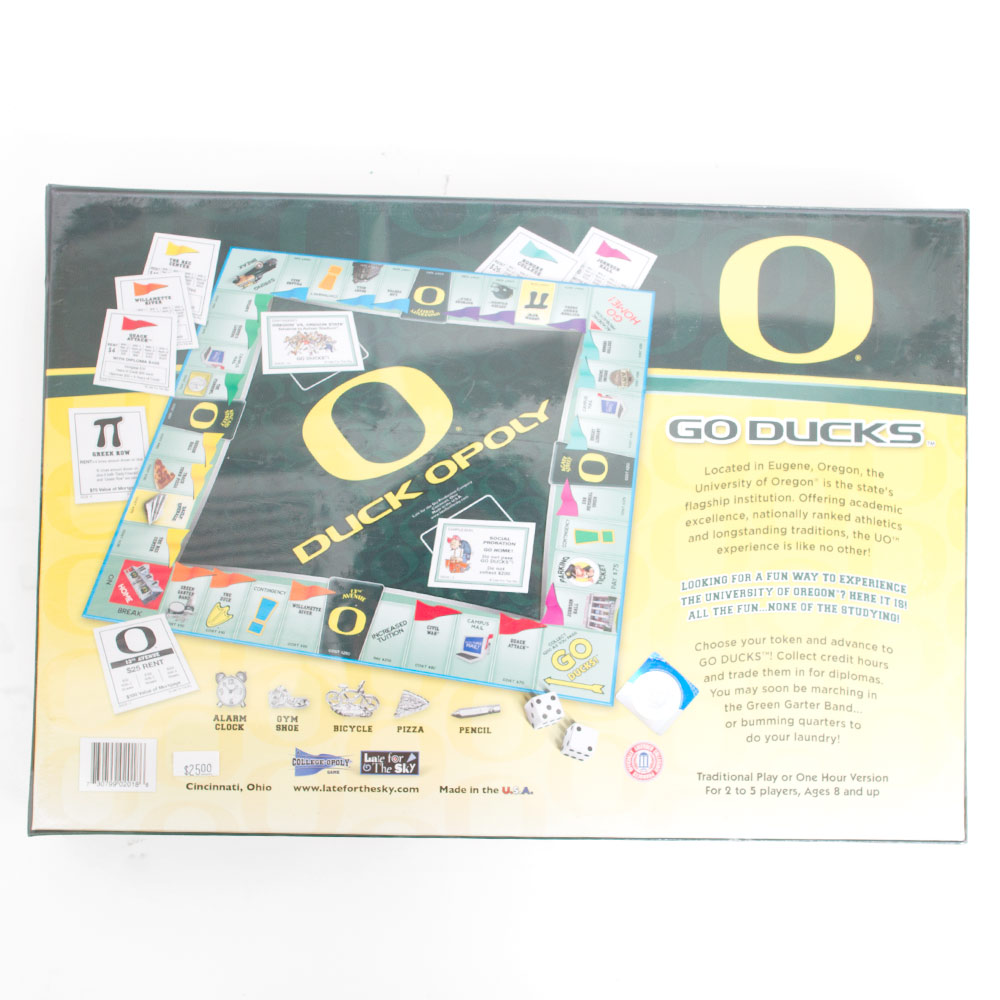 Classic Oregon O, Green, Games, Gifts, Kids, Duckopoly, 16727